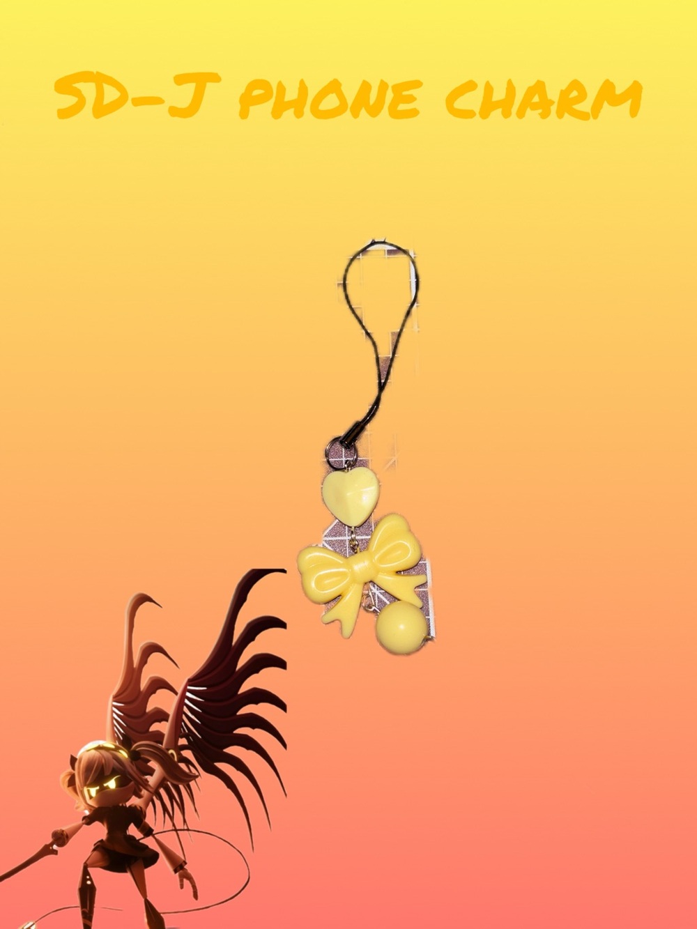 Handmade SD-J Phone Charm
